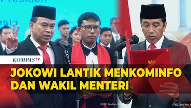 Detik-Detik Jokowi Lantik Menkominfo dan 5 Wakil Menteri