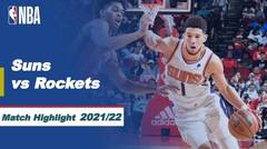Match Highlight | Phoenix Suns vs Houston Rockets | NBA Regular Season 2021/22
