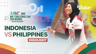 Highlights | Indonesia vs Philippines | AVC Challenge Cup for Women 2023