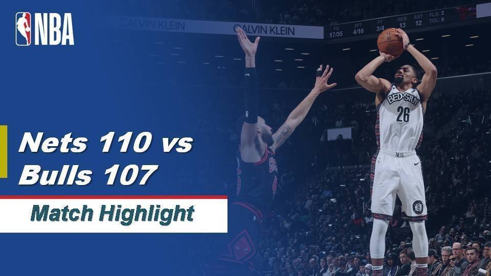Pontos e melhores momentos Chicago Bulls 107-109 Brooklyn Nets pela NBA