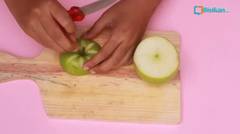 Cara Membuat Garnish Dari Buah Apel (Bentuk Bunga)