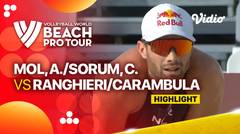 Highlights | Semifinals: Mol, A./Sorum, C. (NOR) vs Ranghieri/Carambula (ITA) | Beach Pro Tour Elite 16 Doha, Qatar 2023