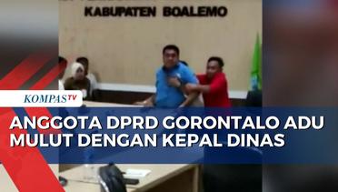 Banting Meja! Anggota DPRD di Gorontalo Ngamuk Berusaha Kejar Kepala Dinas Pendidikan