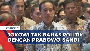 Presiden Jokowi Bantah Bahas Politik dengan Prabowo-Sandiaga!