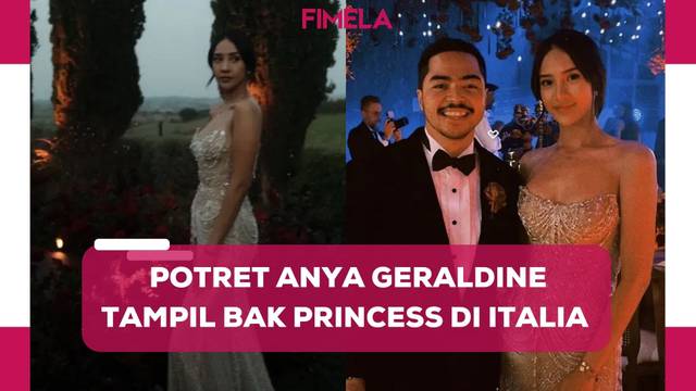 Potret Anya Geraldine Kenakan Gaun Bak Princess saat Kondangan di Italia Bersama Vidi Aldiano