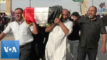 Funeral Held for Anti-Government Protesters Killed in Iraq
