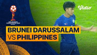 Mini Match - Brunei Darussalam vs Philippines | AFF U-19 Championship 2022