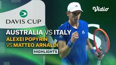 Final: Australia (Alexei Popyrin) vs Italy (Matteo Arnaldi) - Highlights | Davis Cup 2023