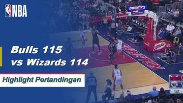 NBA I Cuplikan Pertandingan : Bulls 115 vs Wizards 114