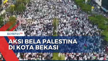 Aksi Bela Palestina di Kota Bekasi, Ribuan Orang Turun ke Jalan!