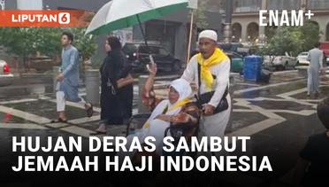 Hujan dan Petir Sambut Kedatangan Jemaah Haji Indonesia di Masjid Nabawi