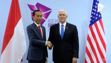 Pertemuan Jokowi dengan Wapres AS Mike Pence