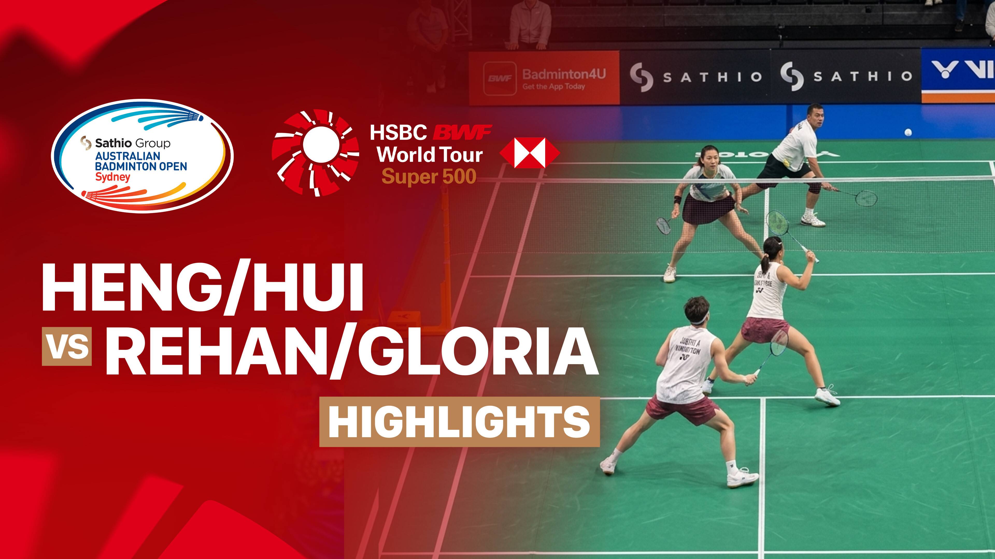 Liu Kuang Heng/Hsu Yin-Hui (TPE) vs Rehan Naufal Kusharjanto/Gloria Emanuelle Widjaja (INA) - Mixed Doubles Round of 16 | SATHIO GROUP Australian Open 2026