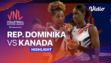 Match Highlights | Republik Dominika vs Kanada | Women’s Volleyball Nations League 2023