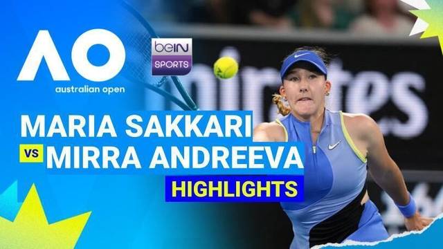 Maria Sakkari (GRE) vs Mirra Andreeva (RUS) - Highlight | Australian Open 2026