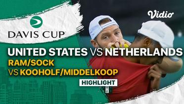 Highlights | Grup D: United States vs Netherlands | Ram/Sock vs Kooholf/Middelkoop | Davis Cup 2022