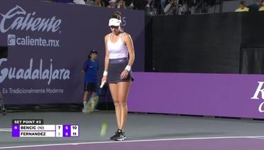 Match Highlights | Belinda Bencic vs Leylah Fernandez | WTA Guadalajara Open Akron 2022