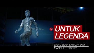 Manchester City Buat Patung David Silva dan Vincent Kompany, Sergio Aguero Menyusul