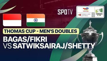 Men's Doubles: Muhammad Shohibul Fikri/Bagas Maulana (INA) VS Satwiksairaj Rankireddy/Chirag Shetty (IND) | Thomas Cup Group C - TotalEnergies BWF Thomas & Uber Cup - 01 Mei 2024