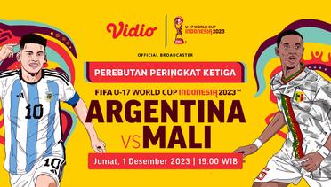 Jadwal Pertandingan Argentina vs Mali | 3rd Place FIFA U-17 World Cup 2023