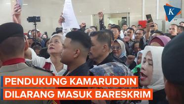 Pendukung Kamaruddin Simanjuntak Adu Mulut dengan Polisi di Bareskrim