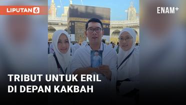 Keluarga Ridwan Kamil 'Ajak' Eril Berfoto di Depan Kakbah