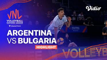 Match Highlights | Argentina vs Bulgaria | Men's Volleyball Nations League 2023