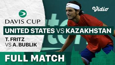 Full Match | Grup D: United States vs Kazakhstan: T. Fritz vs A. Bublik | Davis Cup 2022