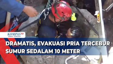 Dramatis, Evakuasi Pria Tercebur Sumur Sedalam 10 Meter di Klaten