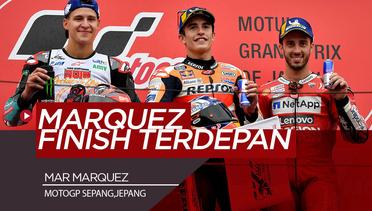 Marc Marquez Finis Terdepan di MotoGP Jepang, Valentino Rossi Terjatuh