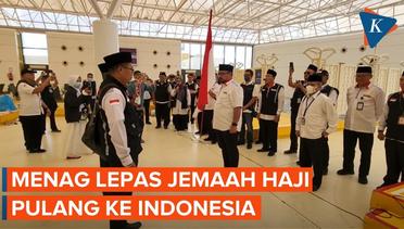 Menteri Agama Yaqut Cholil Lepas Jemaah Indonesia Pulang ke Tanah Air