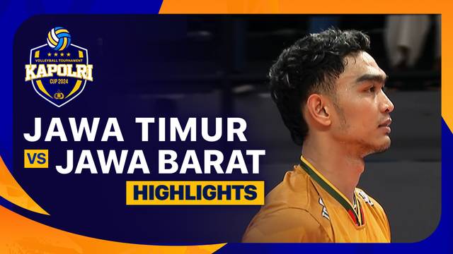Putra: Jawa Timur vs Jawa Barat - Babak 8 Besar - Highlights | Kapolri Cup 2024