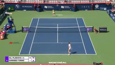 Match Highlights | Karolina Pliskova 2 vs 0 Sara Sorribes Tormo | WTA Omnium Banque Nationale 2021