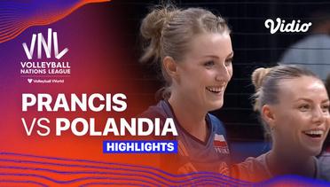 Prancis vs Polandia - Highlights | Women's Volleyball Nations League 2024