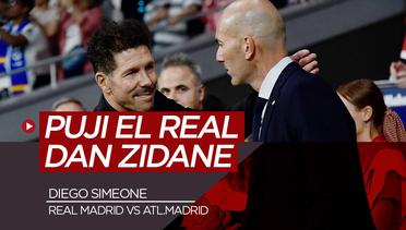 Jelang Derbi Madrid, Diego Simeone Puji Setinggi Langit El Real dan Zinedine Zidane