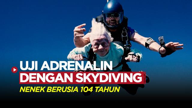Menolak Tua, Nenek Berusia 104 Tahun Ini Cetak Rekor Dunia dengan Skydiving