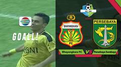 Gol Dendy Sulistyawan - Bhayangkara FC (3) vs (2) Persebaya Surabaya | Go-Jek Liga 1 Bersama Bukalapak