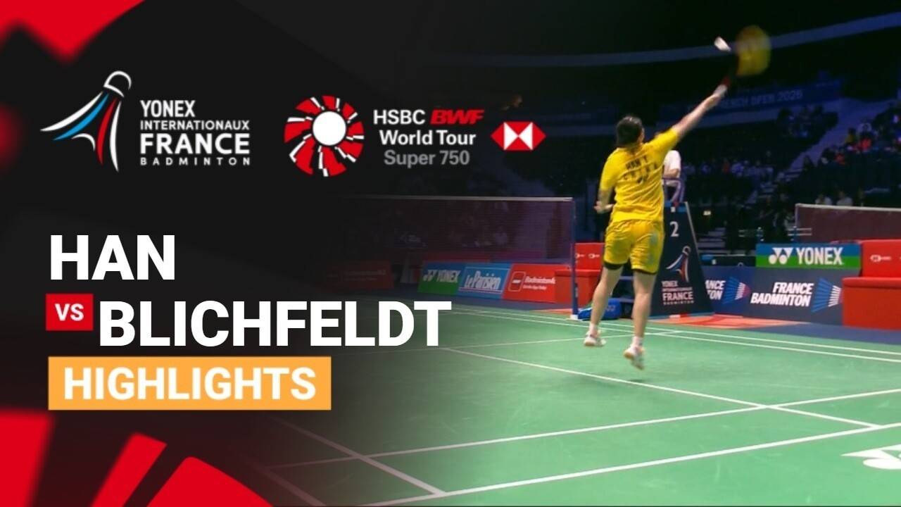 Han Yue (CHN) vs Mia Blichfeldt (DEN) - Women's Singles Round of 16 | YONEX French Open 2026
