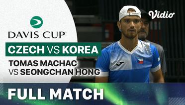 Full Match | Czech Republic (Tomas Machac) vs Korea Republic (Seongchan Hong) | Davis Cup 2023