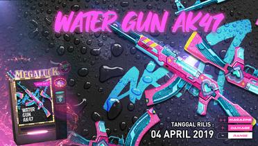 Terbaru, Hadir Skin Water Gun AK47 - Garena Free Fire