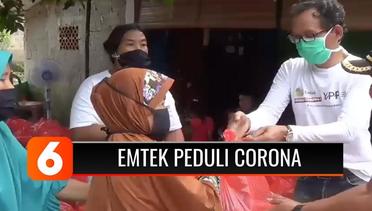 Emtek Peduli Corona Salurkan Sembako untuk Warga Terdampak Covid-19 di Desa Kalisuren, Bogor