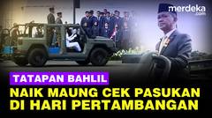 Tatapan Tajam Bahlil, Naik Maung Cek Pasukan di Hari Jadi Pertambangan