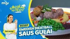 Resep SWEDISH MEATBALL SAUS GULAI, rasa enak blasteran Indonesia Swedia | MASAK APA CEU? - Moji