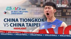 Highlights | China Tiongkok VS China Taipei | Final Asian Senior Men's Volleyball Championship 2021