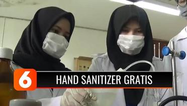 Mahasiswa Kimia ITS Buat Hand Sanitizer Gratis