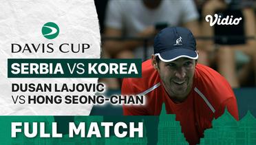 Full Match | Grup B: Serbia vs Korea | Dusan Lajovic vs Hong Seong-chan | Davis Cup 2022