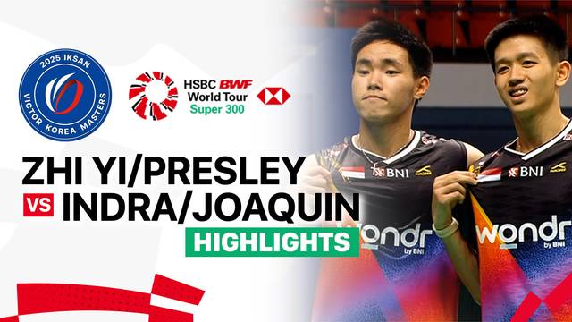 Chen Zhi Yi/Presley Smith (USA) vs Raymond Indra/Nikolaus Joaquin (INA) - Highlight | IKSAN VICTOR Korea Masters 2025