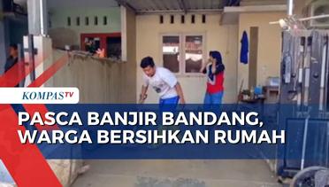 Pasca Banjir Bandang, Warga di Semarang Bersihkan Rumah dari Lumpur
