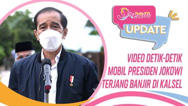 Video Detik-detik Mobil Presiden Jokowi Terjang Banjir di Kalsel
