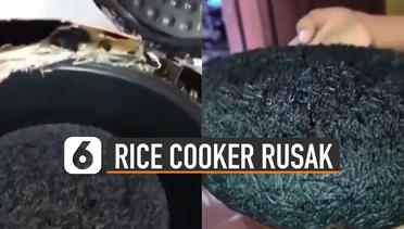 Rice Cooker Rusak Saat Digunakan, Hasilnya Bikin Geleng-Geleng